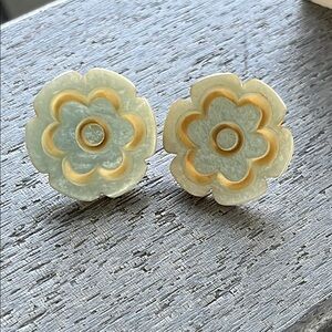 Floral Carved Earrings